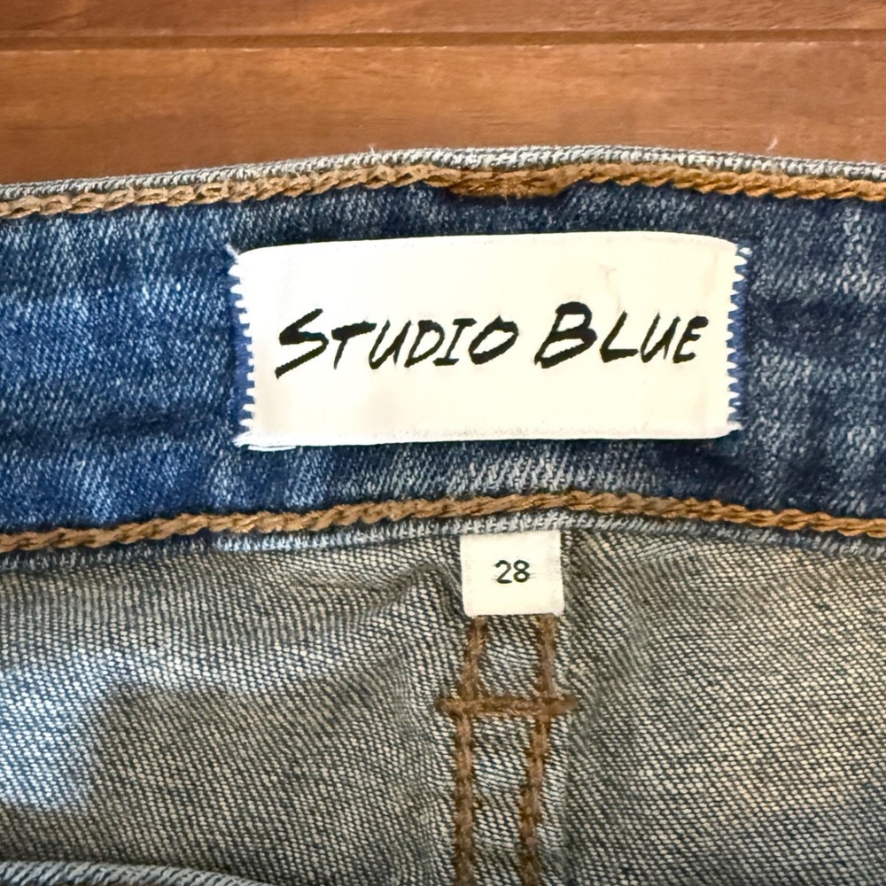 Studio Blue Womens Skinny Jeans Medium Wash Stretch SPT542 Size 28 Stitch Fix - Picture 3 of 8